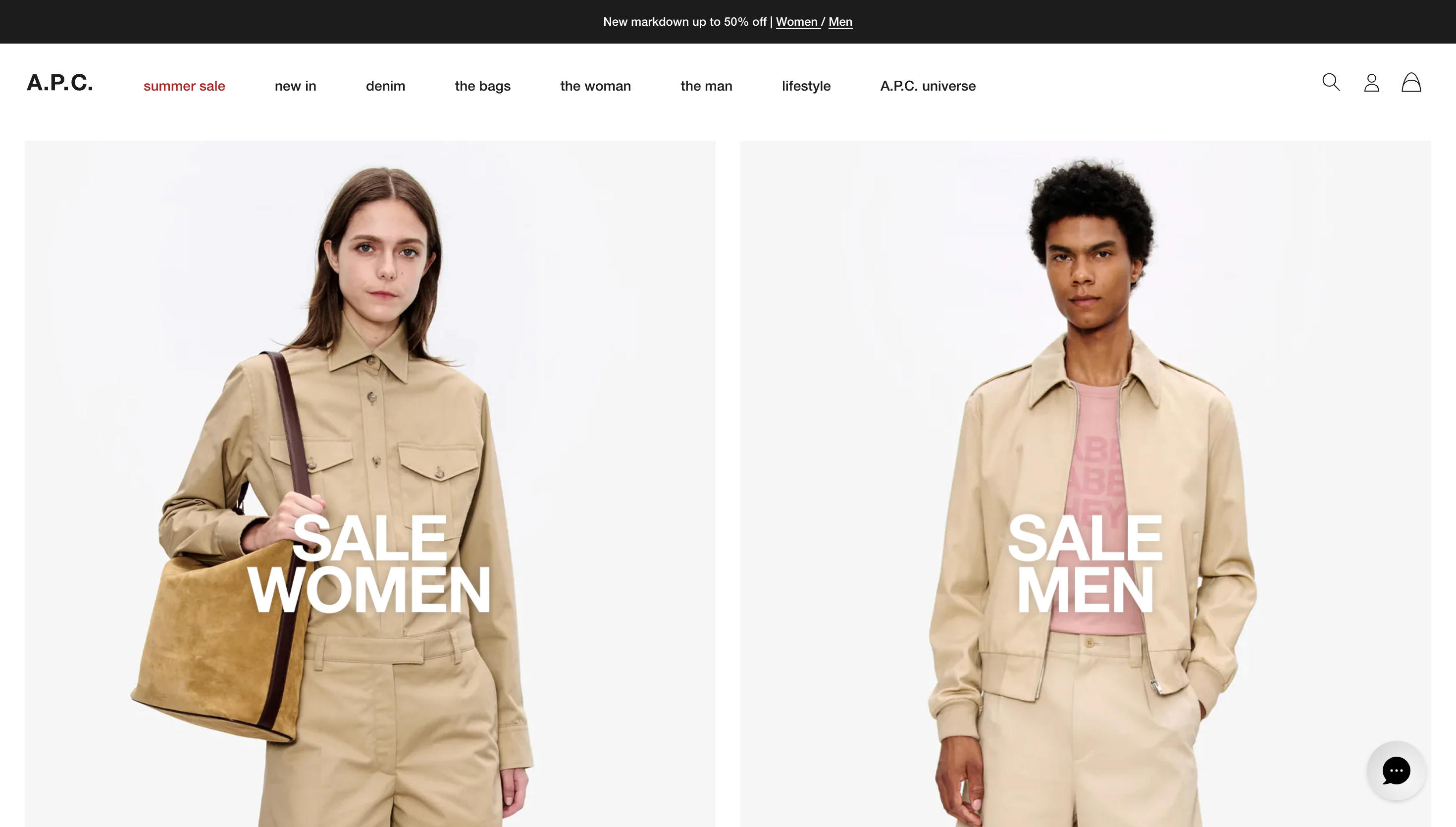 A.P.C. Paris Luxury E-commerce Framework